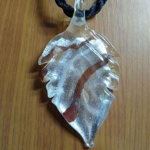 Hand blown glass pendant